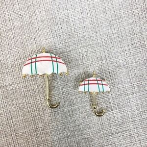 VINTAGE Mother of Pearl Umbrella Brooch Pins